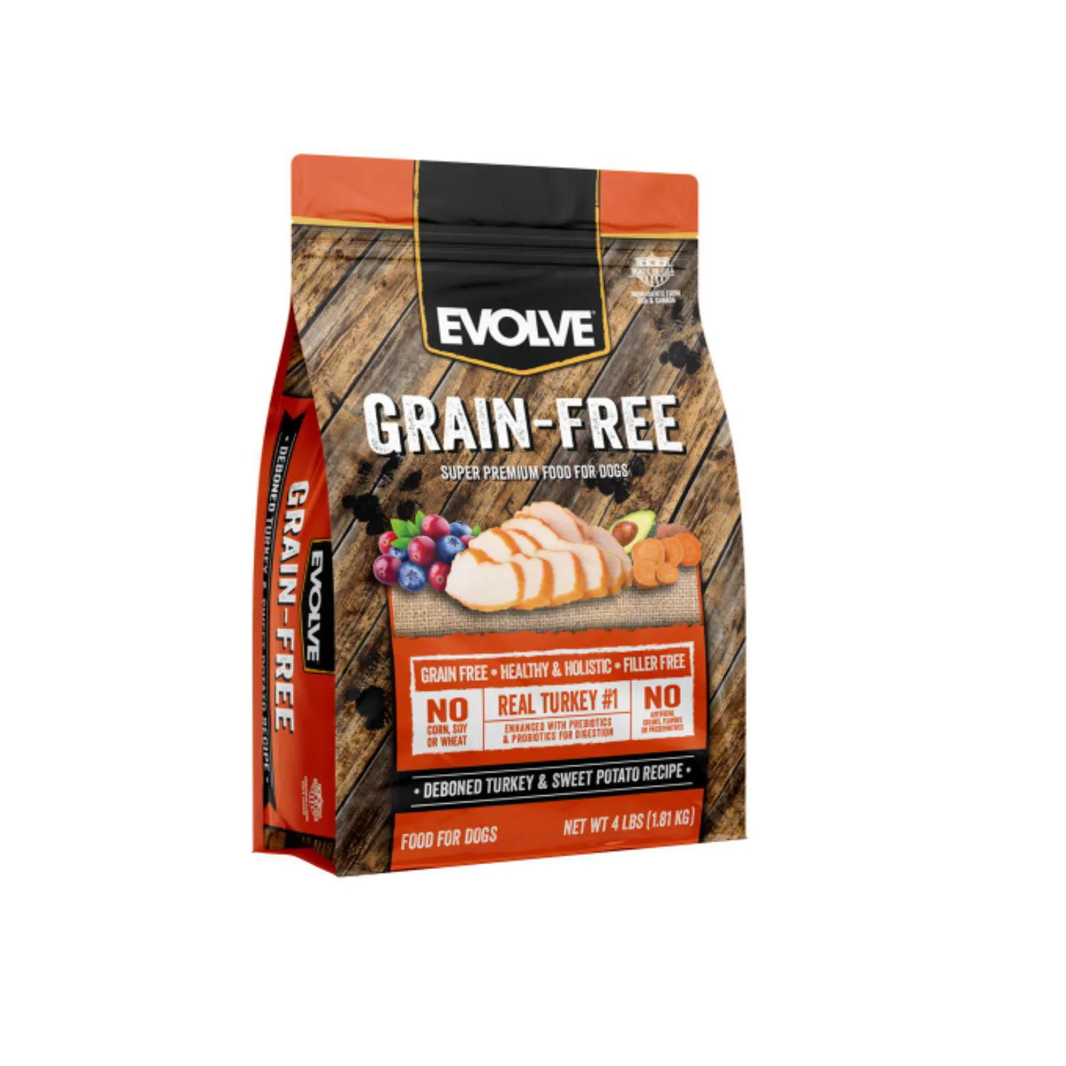 Evolve Dog Grain Free Turkey Pavo 11.8k