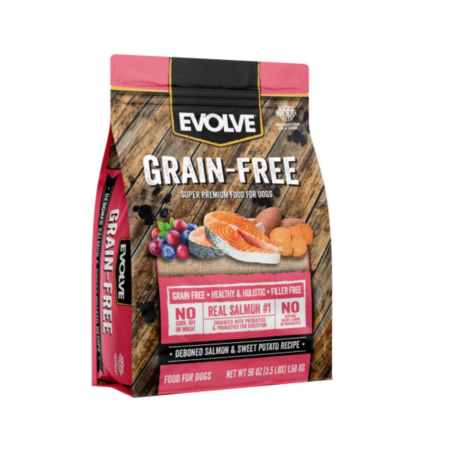 Evolve Dog Grain Free Salmon 3.5 Lb - 1.58 Kg