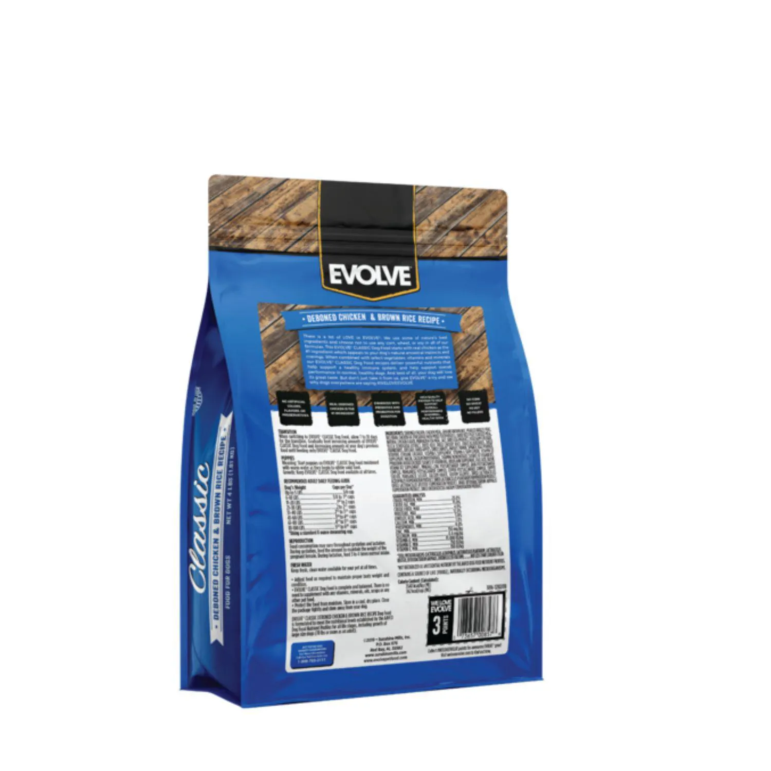 Evolve Dog Classic Chicken - Pollo 13.6 K