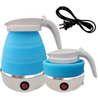 Tetera Hervidora Electrica de Agua Plegable Color Azul
