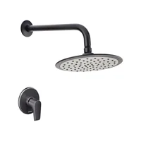 Grifería Ducha Monocontrol Cascade Pro, Negro Mate Corona