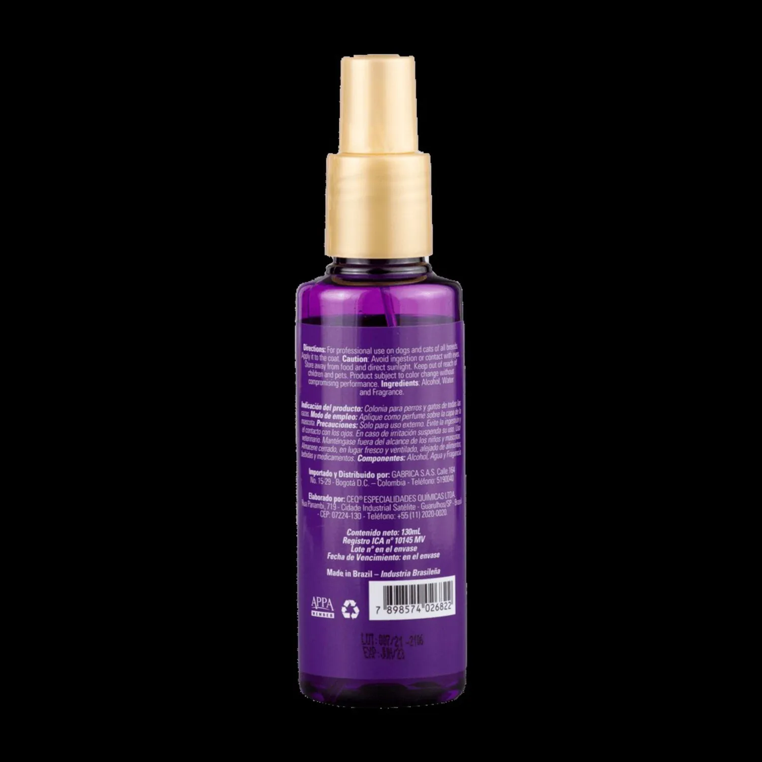 Colonia para Mascotas Hydra Forever Vip 130ml