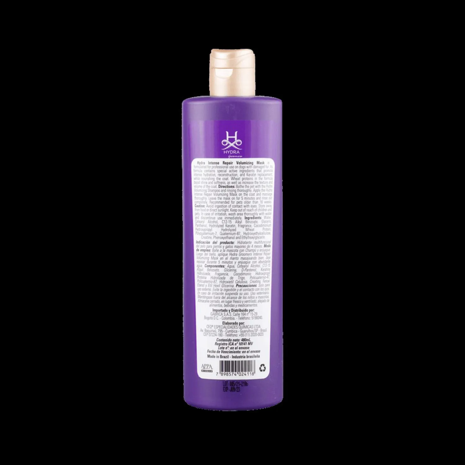 Mascarilla para Mascotas Hydra Voluminizing 480ml