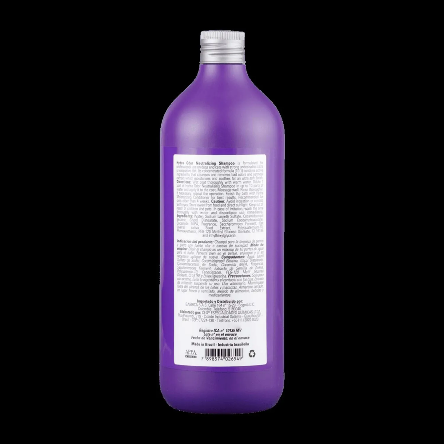 Shampoo para Mascotas Hydra Odor Neutralizing 1000ml