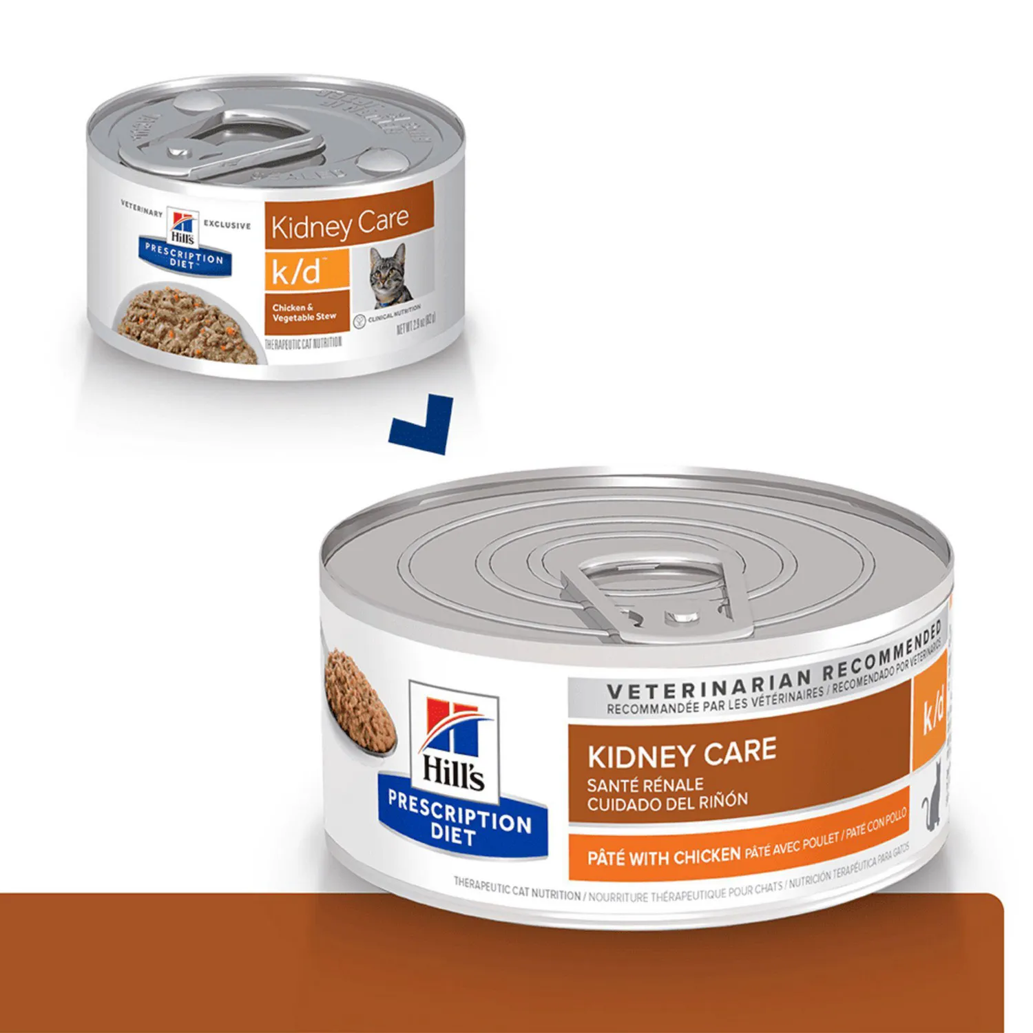 Comida Húmeda Para Gato Hills Prescription Diet Kidney Care Sabor A Pollo 5.5oz 3