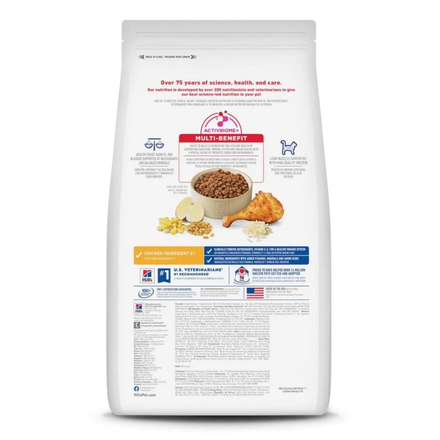 Comida Seca Para Gato Adulto +7 Hills Sabor A Pollo 1.81kg