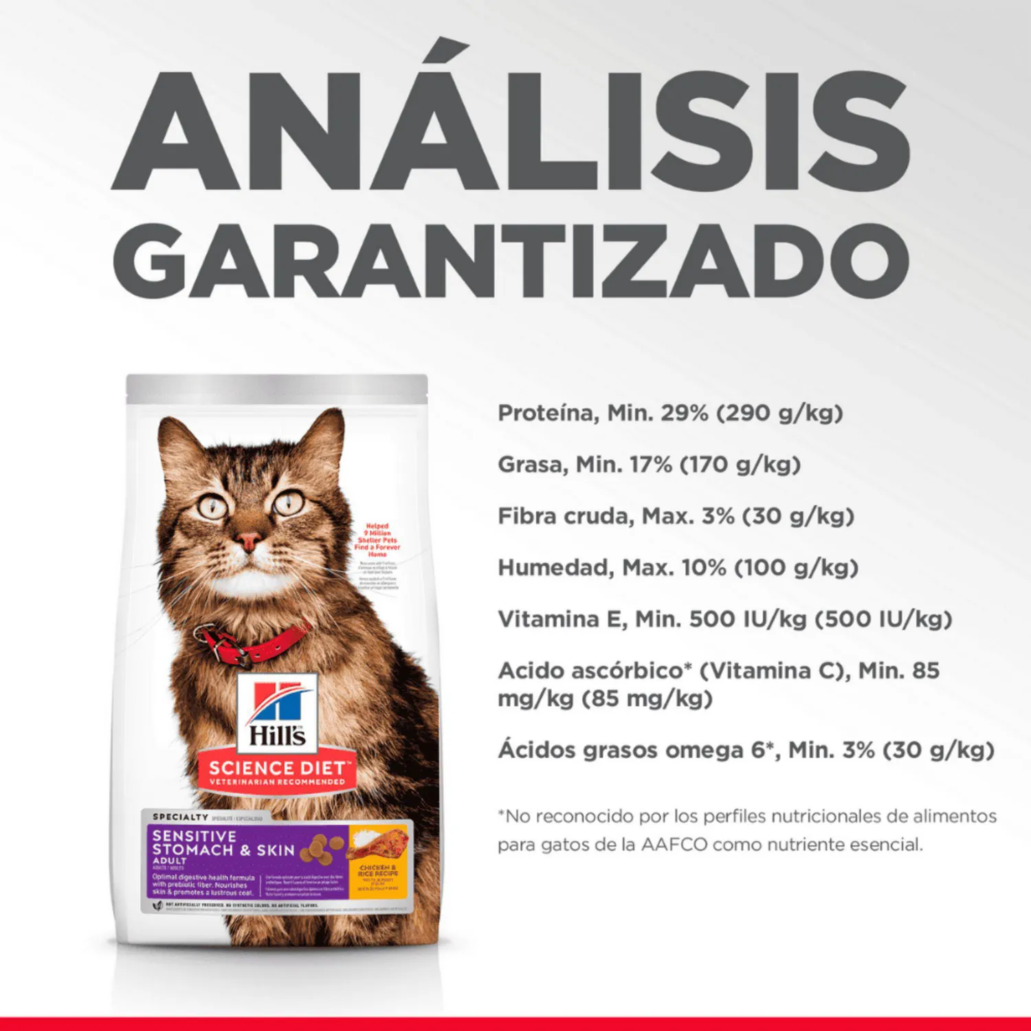 Comida Seca Para Gato Adulto Sensitive Stomach & Skin 3.5 Libras 3