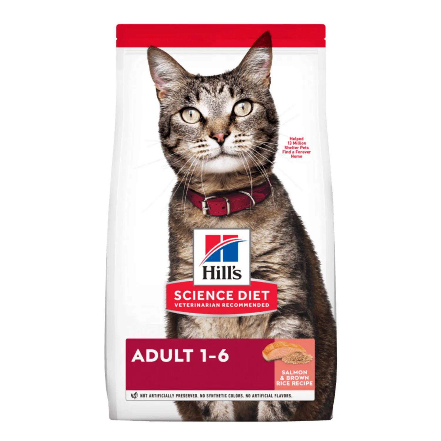 Comida Seca Para Gato Adulto Hills Sabor A Salmón 3.5 Libras