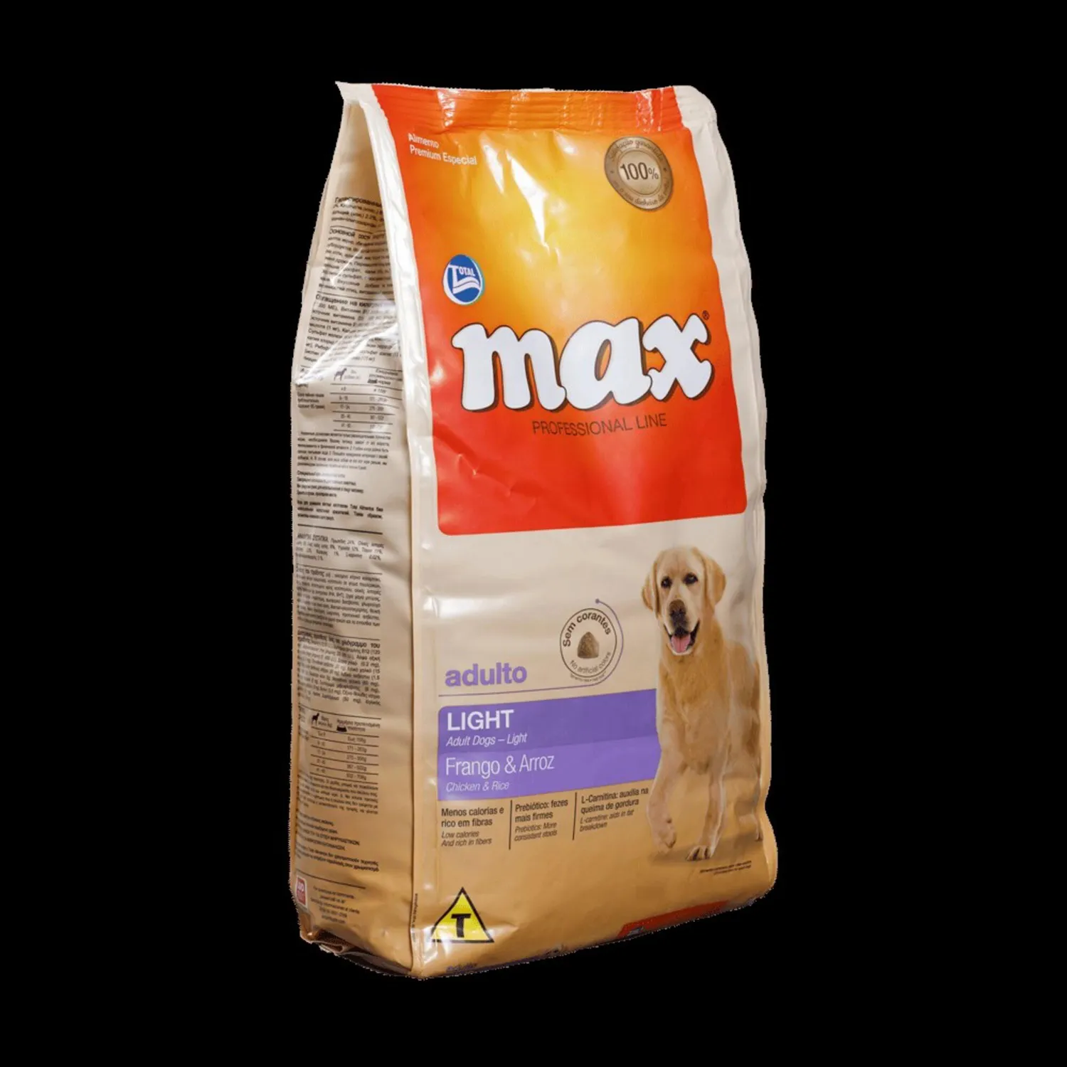 Comida Seca Para Perro Max Light Sabor A Pollo Y Arroz 2kg 3