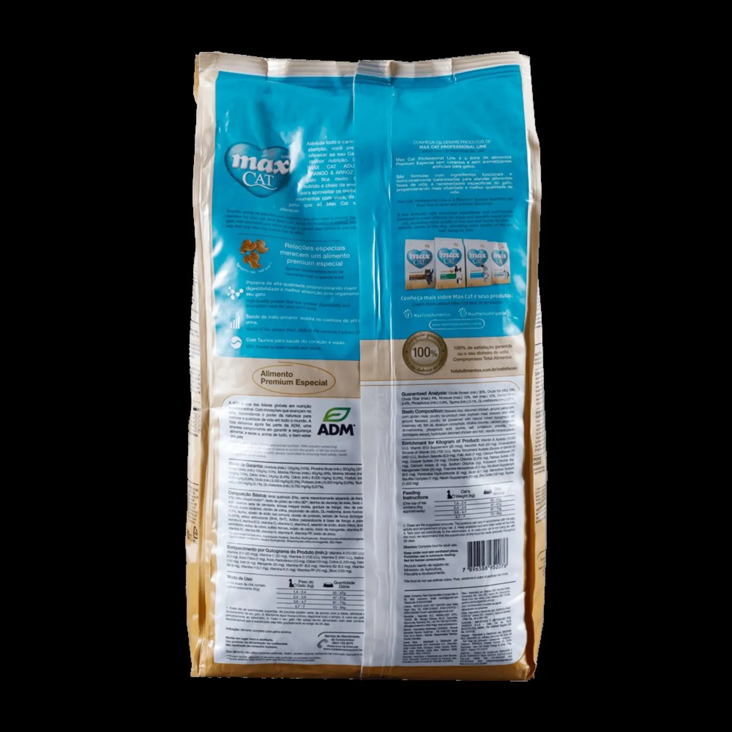 Comida Seca Para Gato Adulto Max Sabor A Pollo Y Arroz 3kg