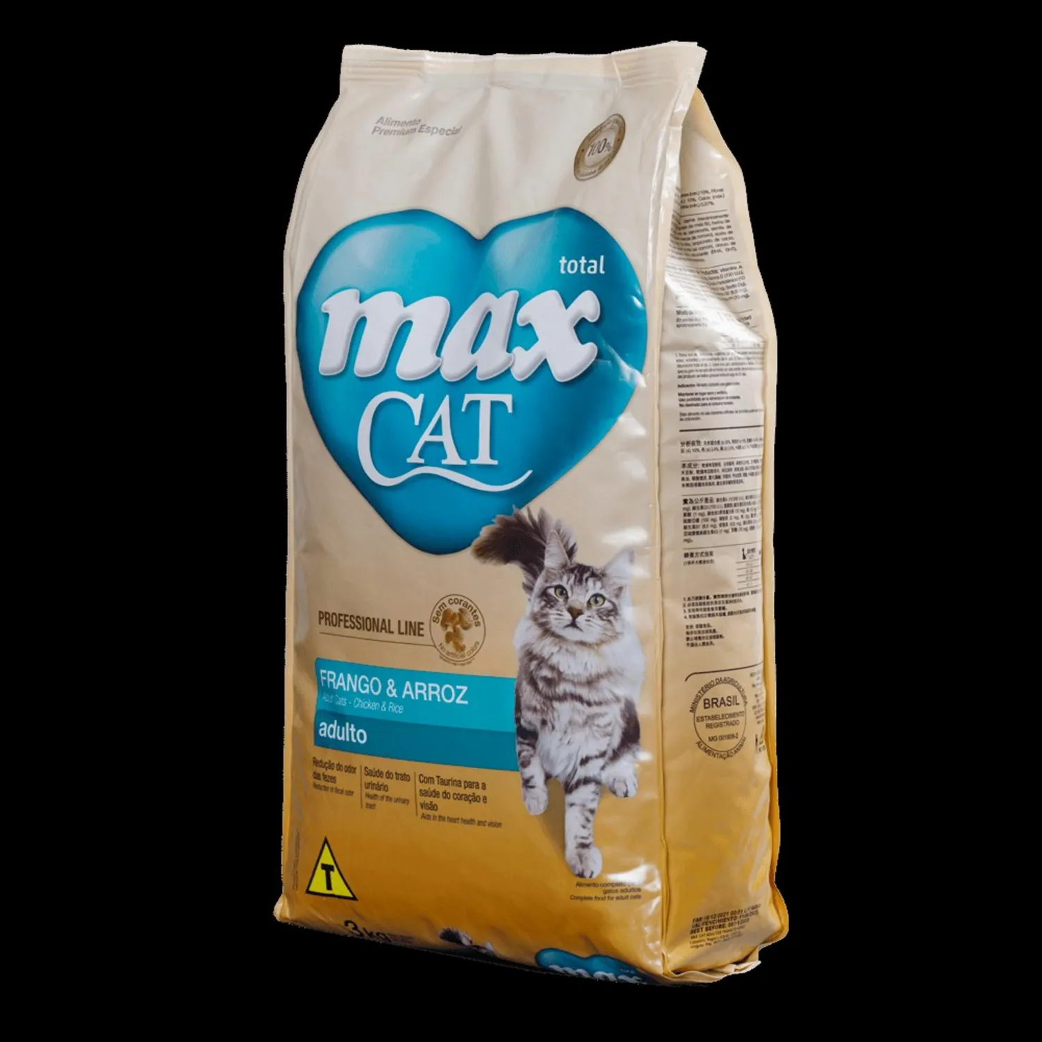 Comida Seca Para Gato Adulto Max Sabor A Pollo Y Arroz 3kg 3