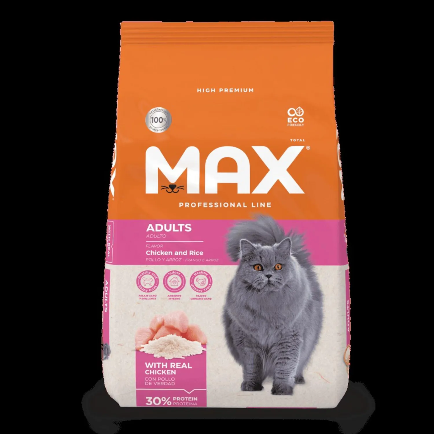 Comida Seca Para Gato Adulto Max Sabor A Pollo Y Arroz 3kg 7