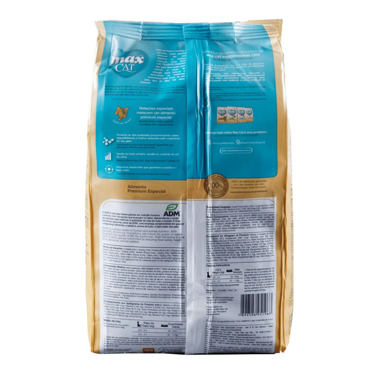Comida Seca Para Gato Max Cat Sabor A Pollo 1kg