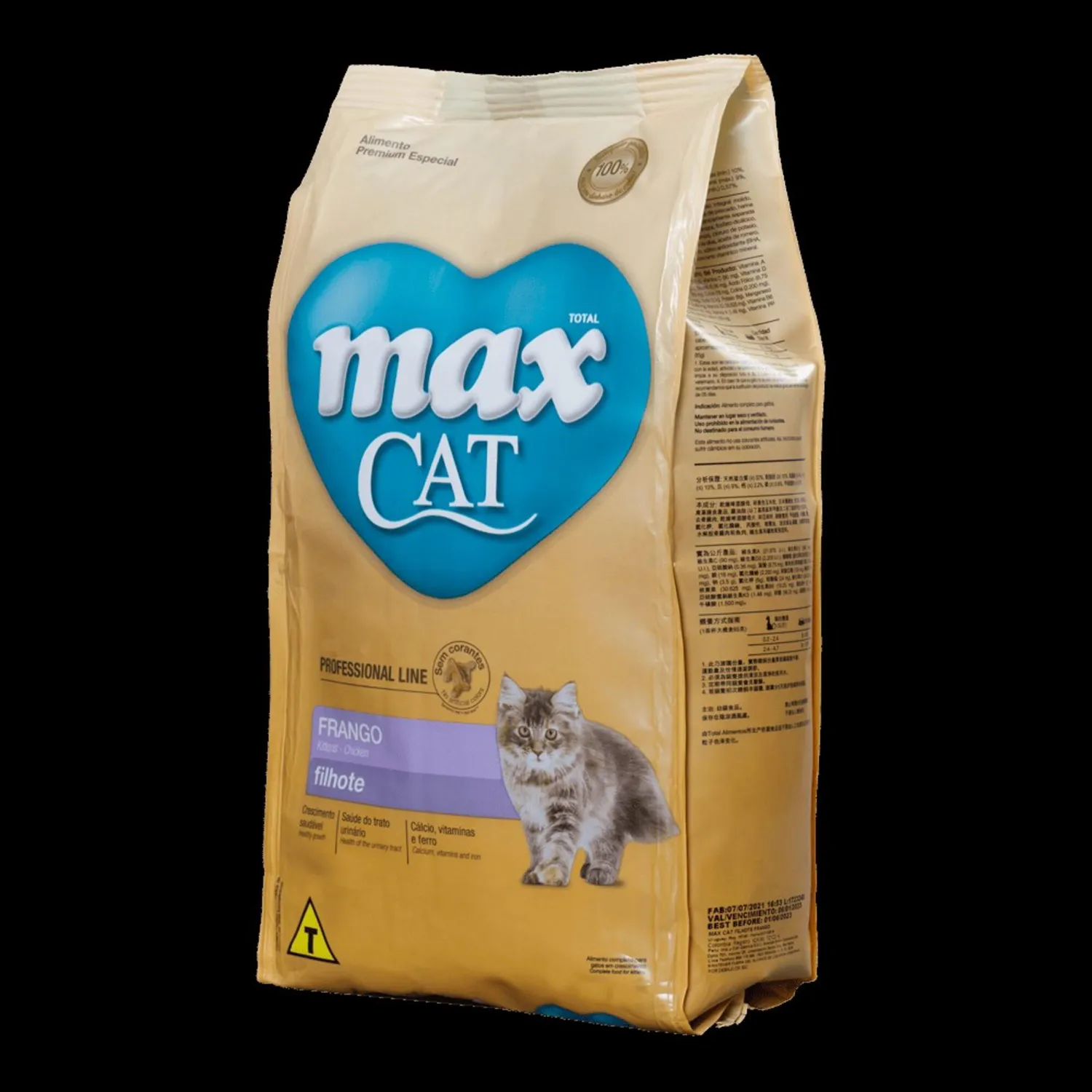 Comida Seca Para Gato Max Cat Sabor A Pollo 1kg 4