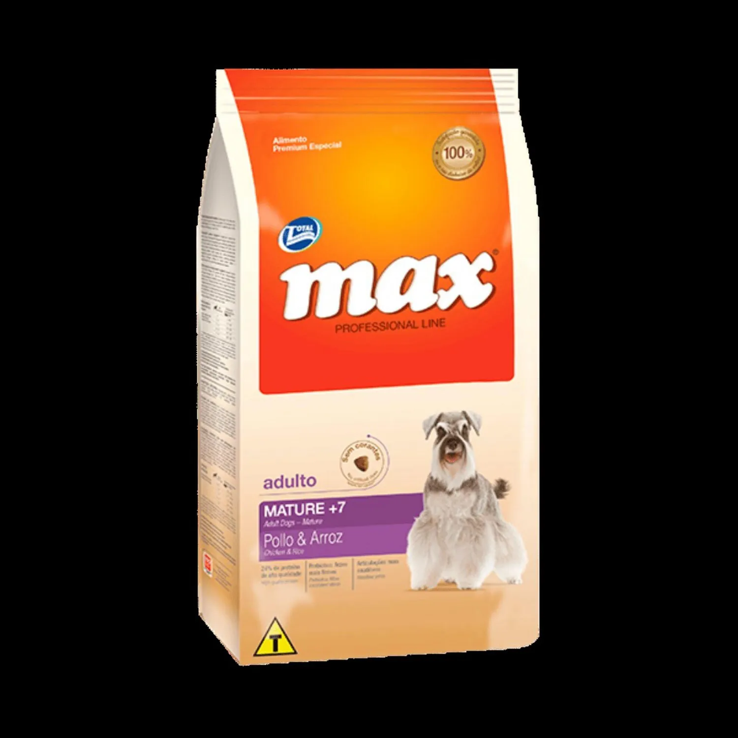 Comida Seca Para Perro Max Mature Sabor A Pollo Y Arroz 15kg