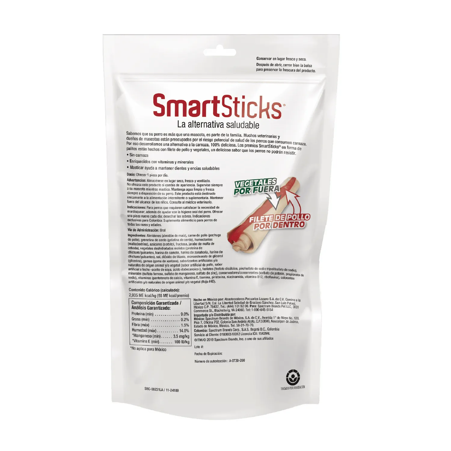 Snack Para Perro Smartbone Chicken 5 Unidades 3