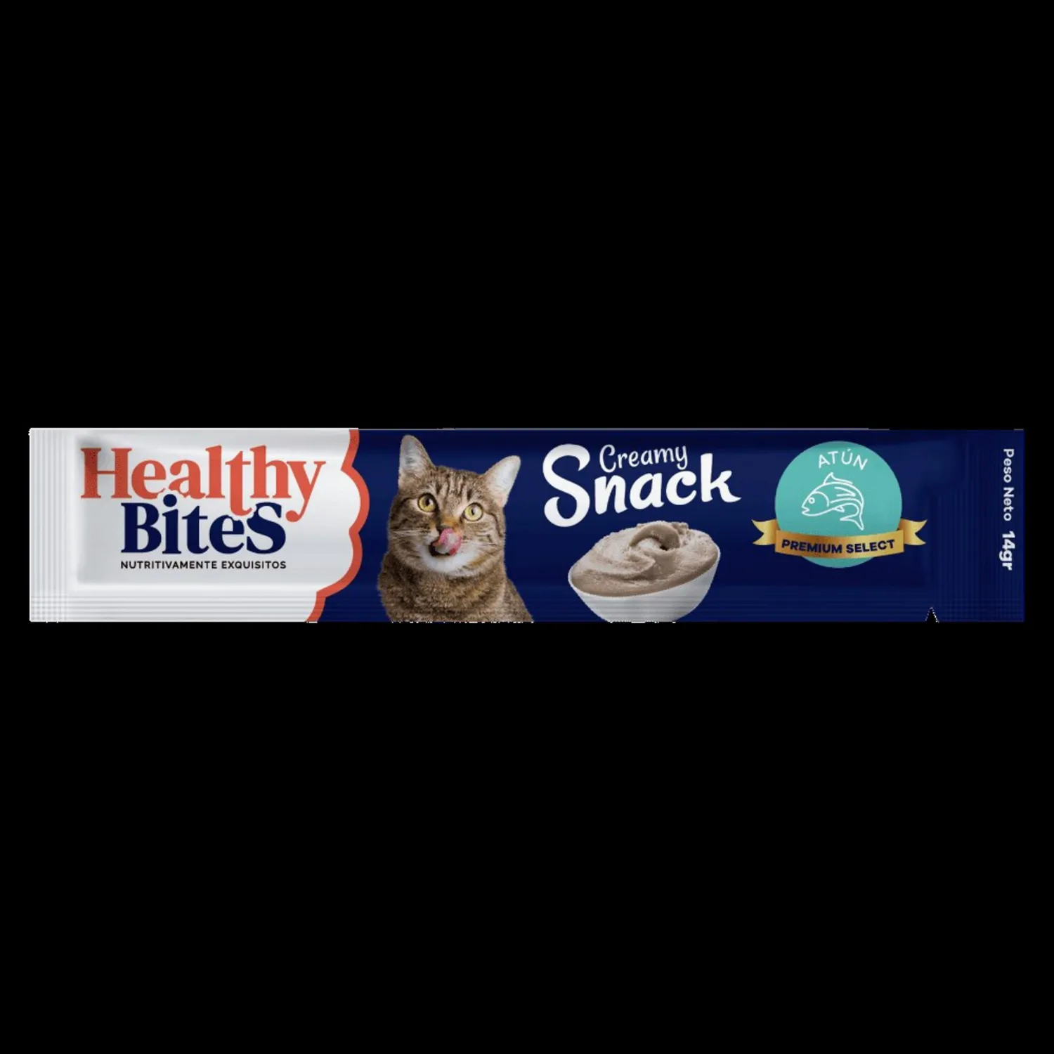 Snack Cremoso Para Gato Healthy Bite Sabor Atún X 4 Unidades