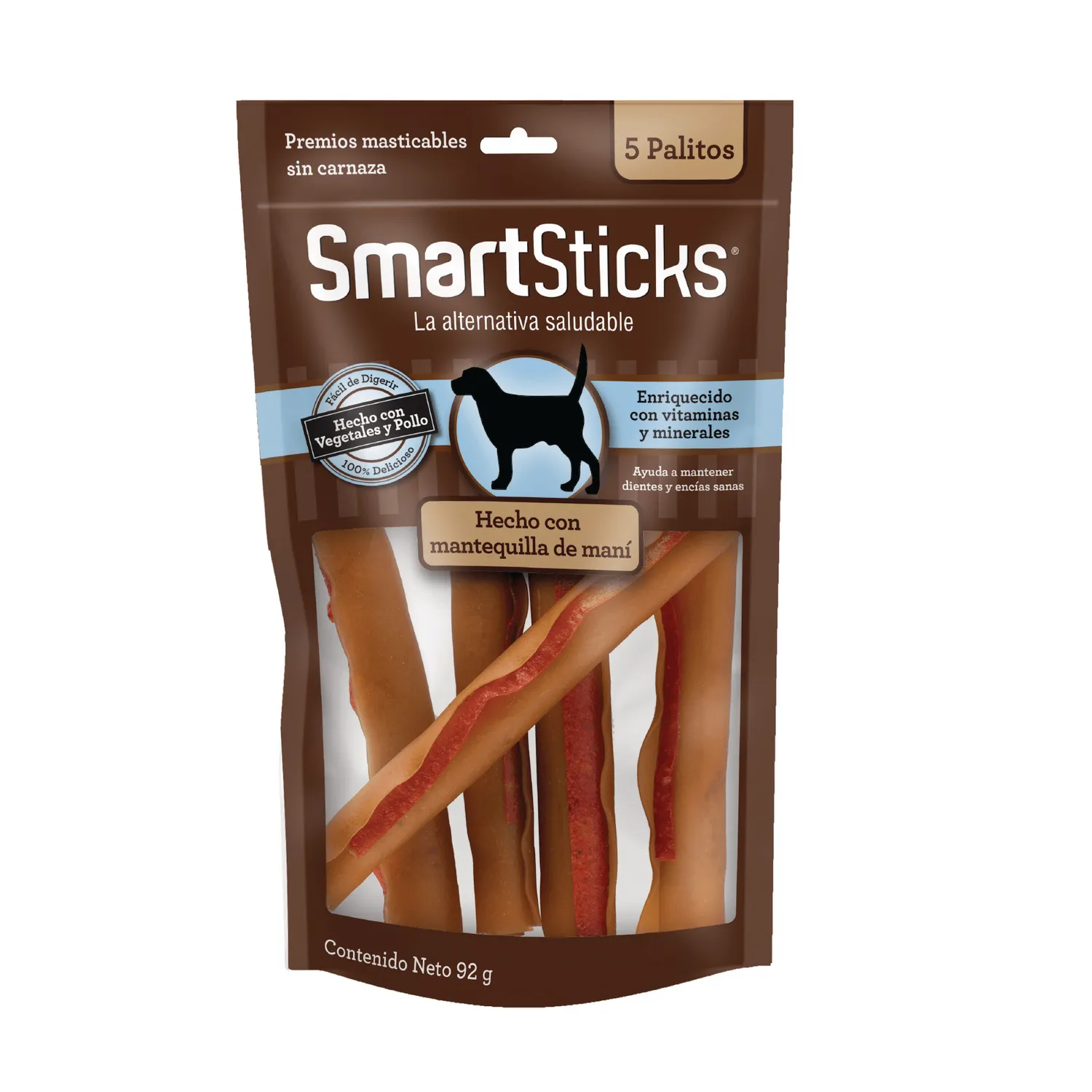 Snack Para Perro Smartbone Peanut Butter 5 Unidades
