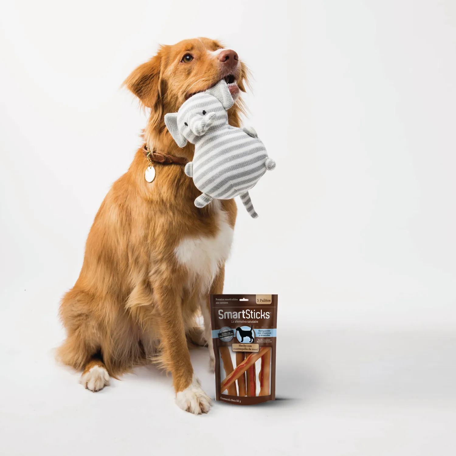 Snack Para Perro Smartbone Peanut Butter 5 Unidades