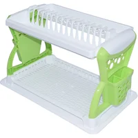Locero Escurridor 2 Niveles Verde
