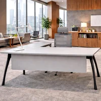 Escritorio  Gerencial En L Vlf 180X75X180 Cm