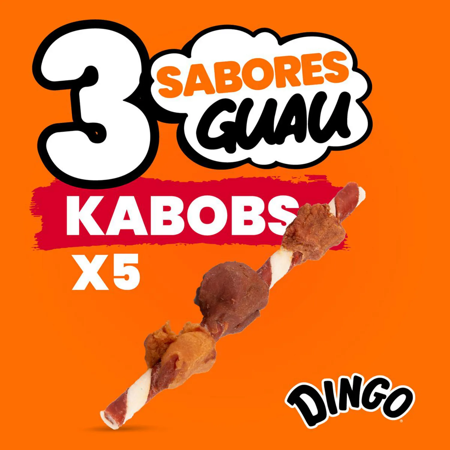 Snack Dingo 3 Sabores Kabobs 5unds 3