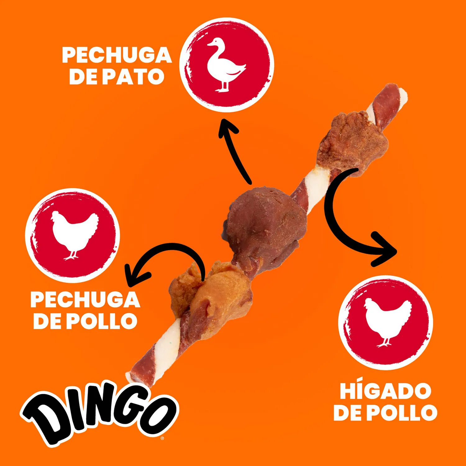 Snack Dingo 3 Sabores Kabobs 5unds 5