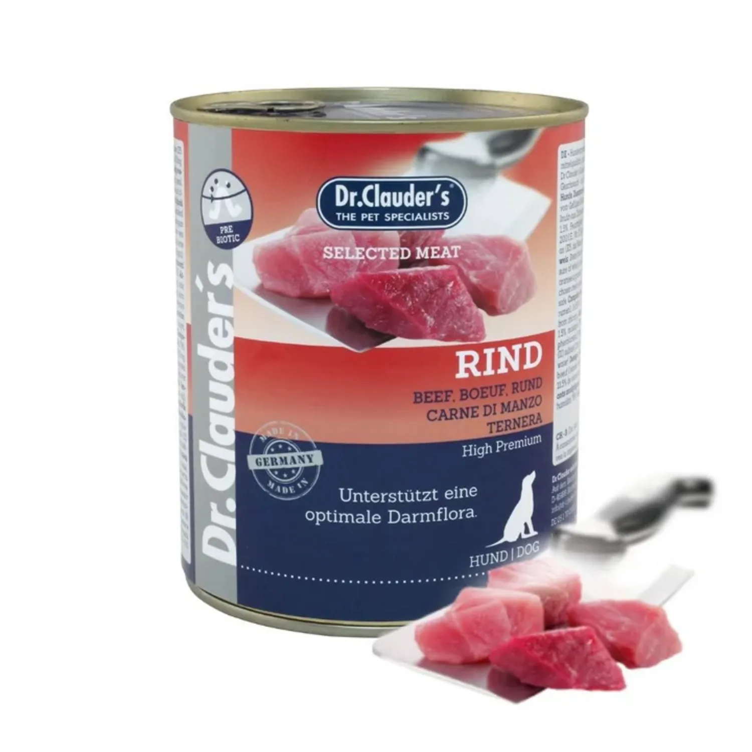 Comida Húmeda Para Perro Dr Clauder´S Bandeja Sabor A Ternera X6und