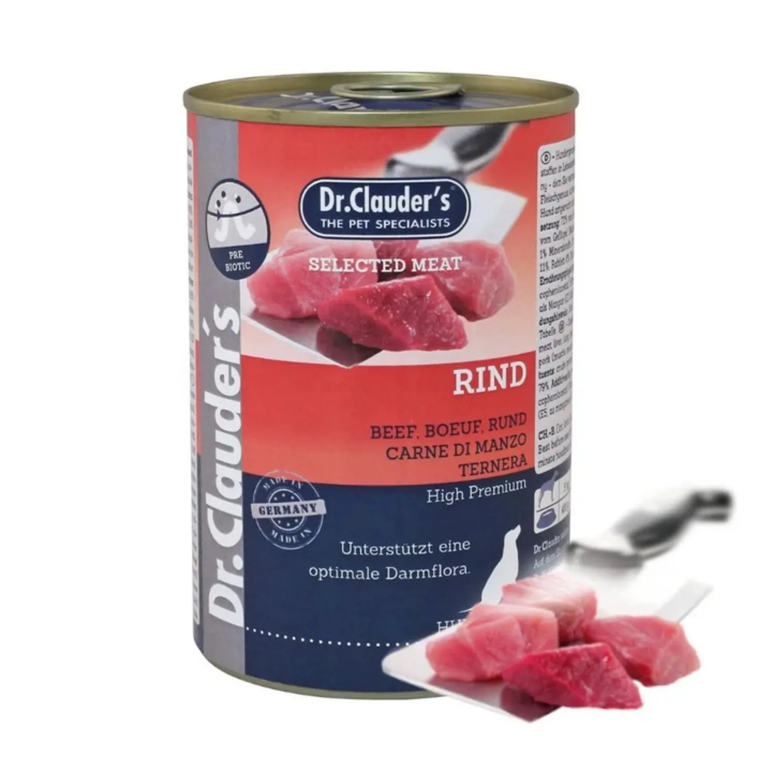 Comida Húmeda Para Perro Dr Clauder´S Bandeja Sabor A Ternera X6und
