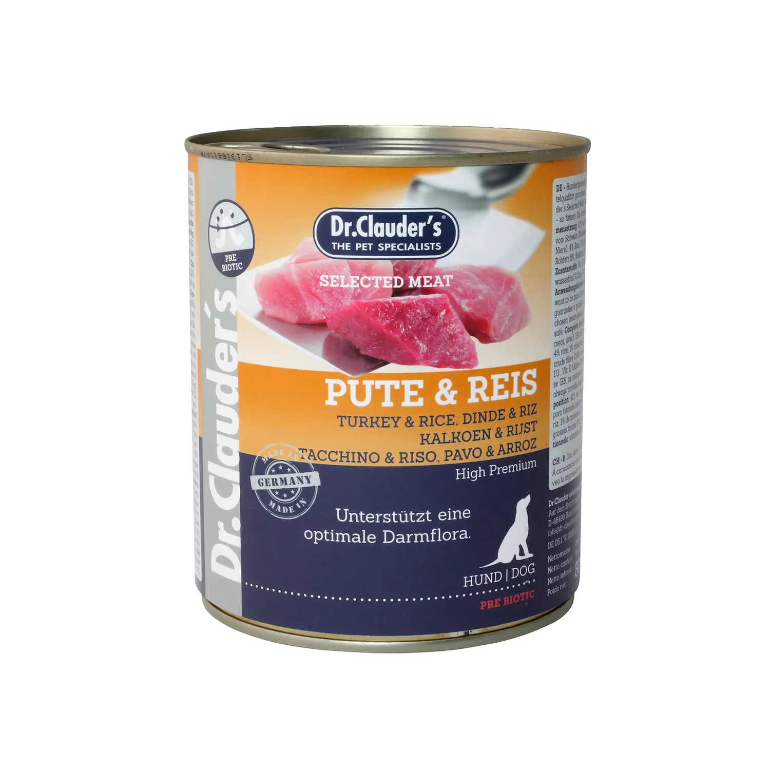 Comida Húmeda Para Perro Dr Clauder´S Bandeja Sabor A Pavo Y Arroz