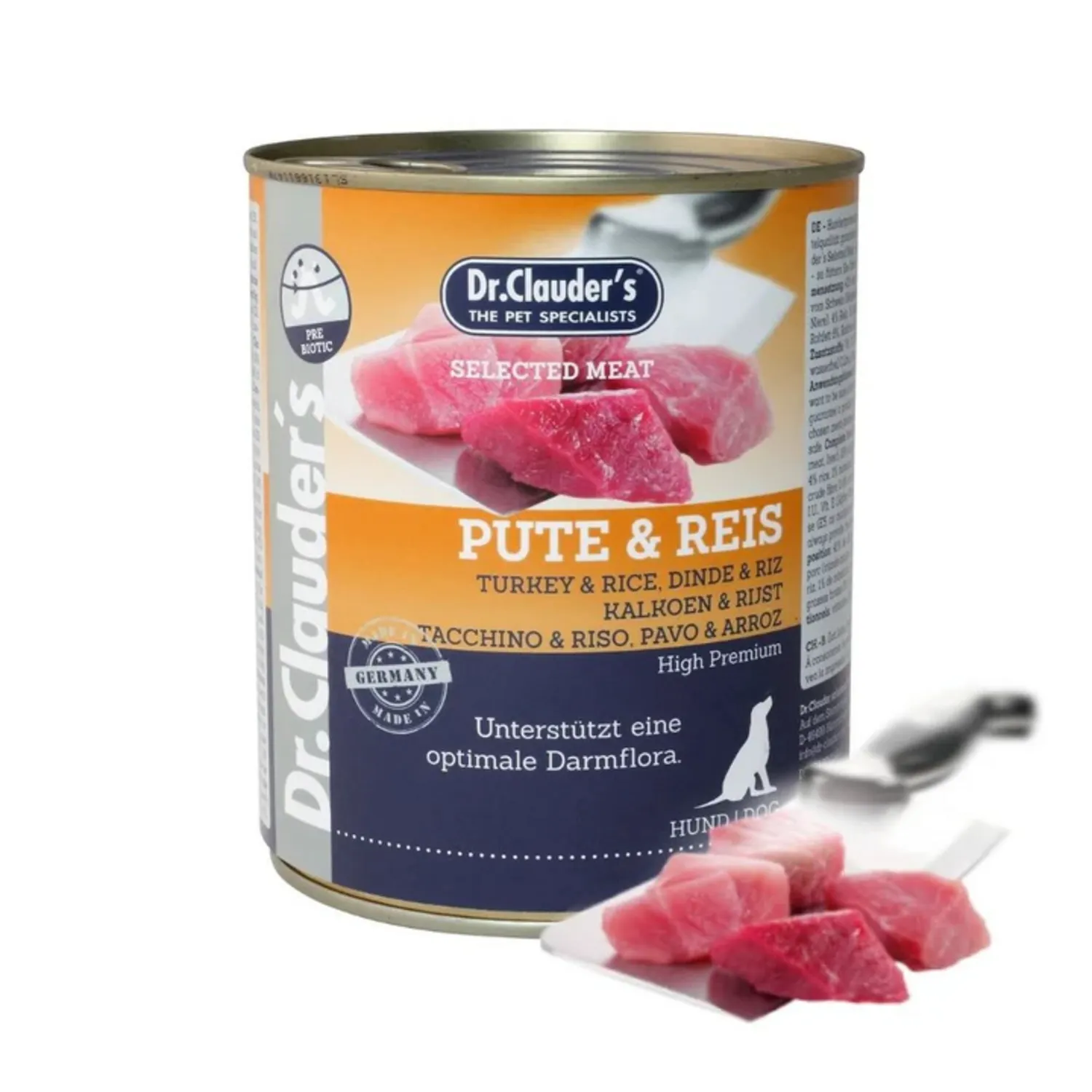 Comida Húmeda Para Perro Dr Clauder´S Bandeja Sabor A Pavo Y Arroz