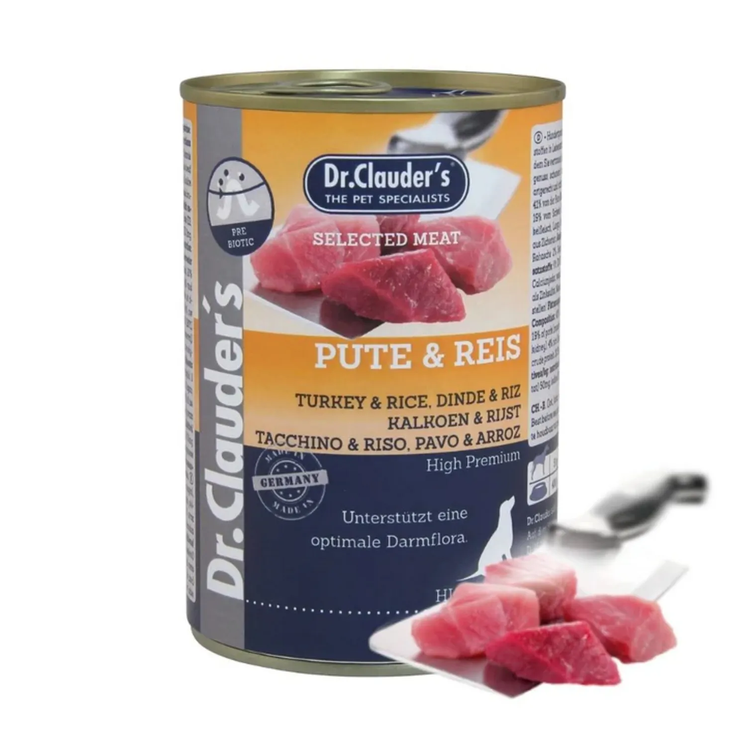 Comida Húmeda Para Perro Dr Clauder´S Bandeja Sabor A Pavo Y Arroz