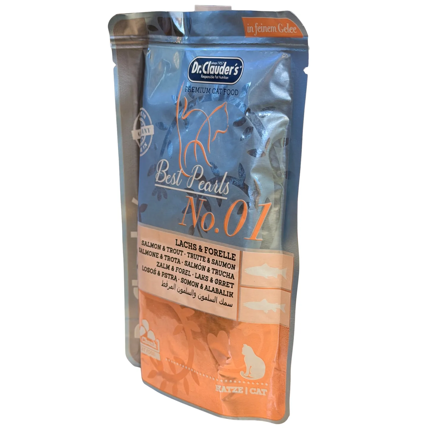 Comida Húmeda Para Gato Dr Clauder´S Sabor A Salmón/Trucha Caja X