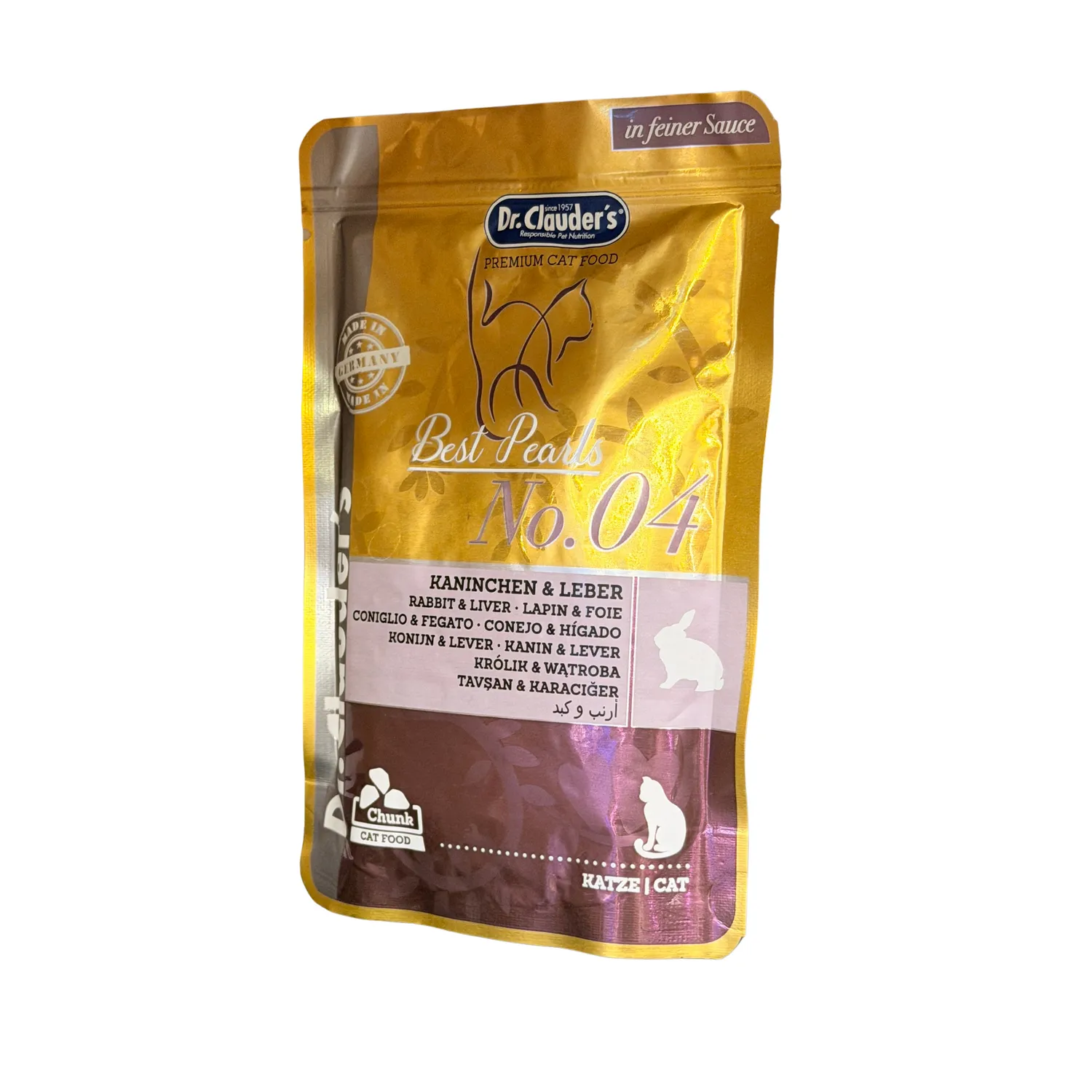 Comida Húmeda Para Gato Dr Clauder´S Sabor A Conejo/Higado Caja X