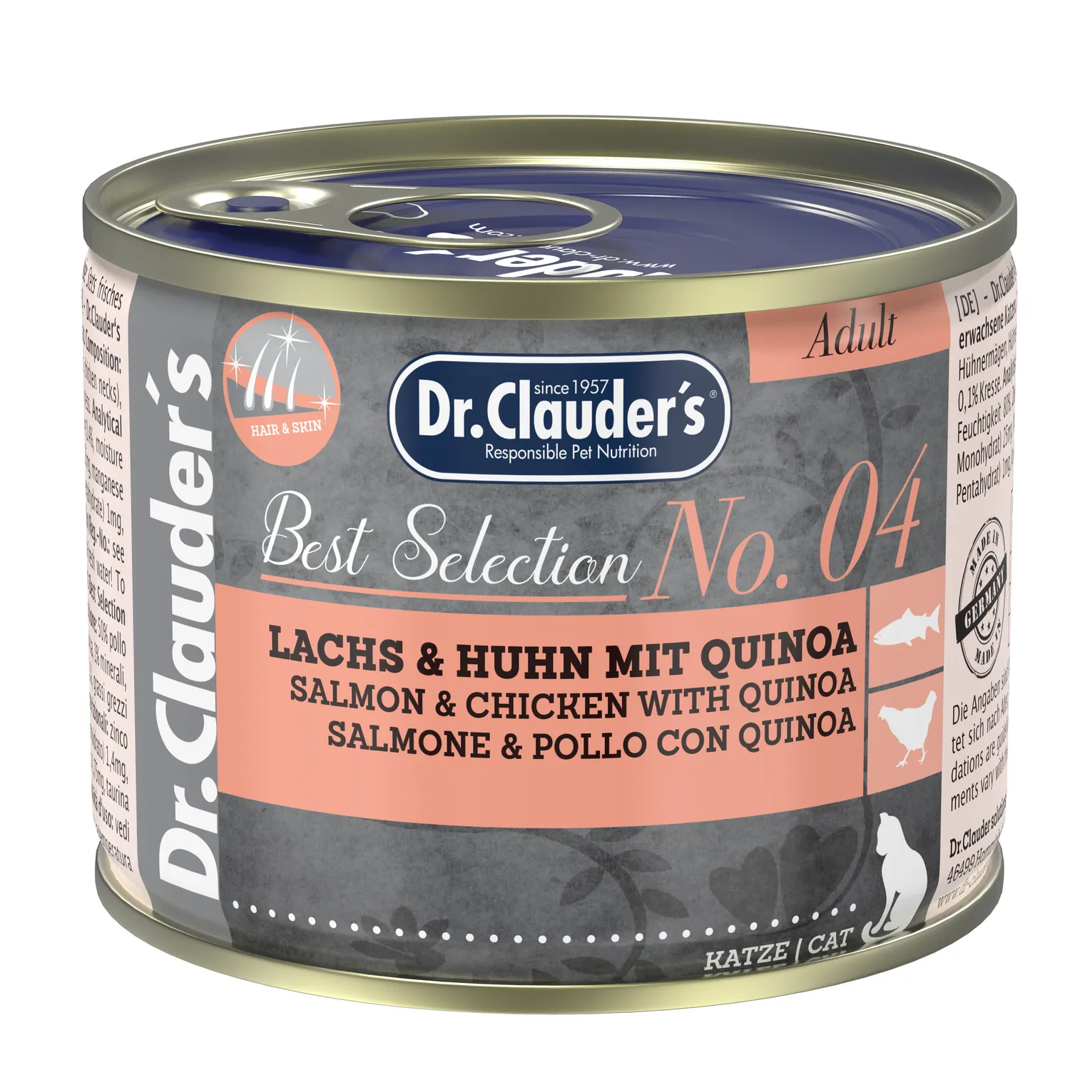 Comida Húmeda Para Gato Dr Clauder´S Sabor A Pollo/Salmón