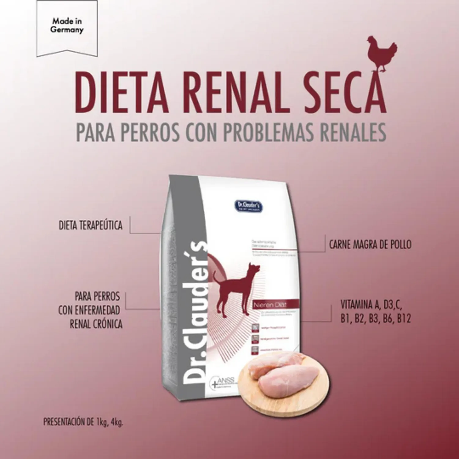 Comida Seca Para Perro Adulto Dr Clauder´S Dieta Problemas Renales