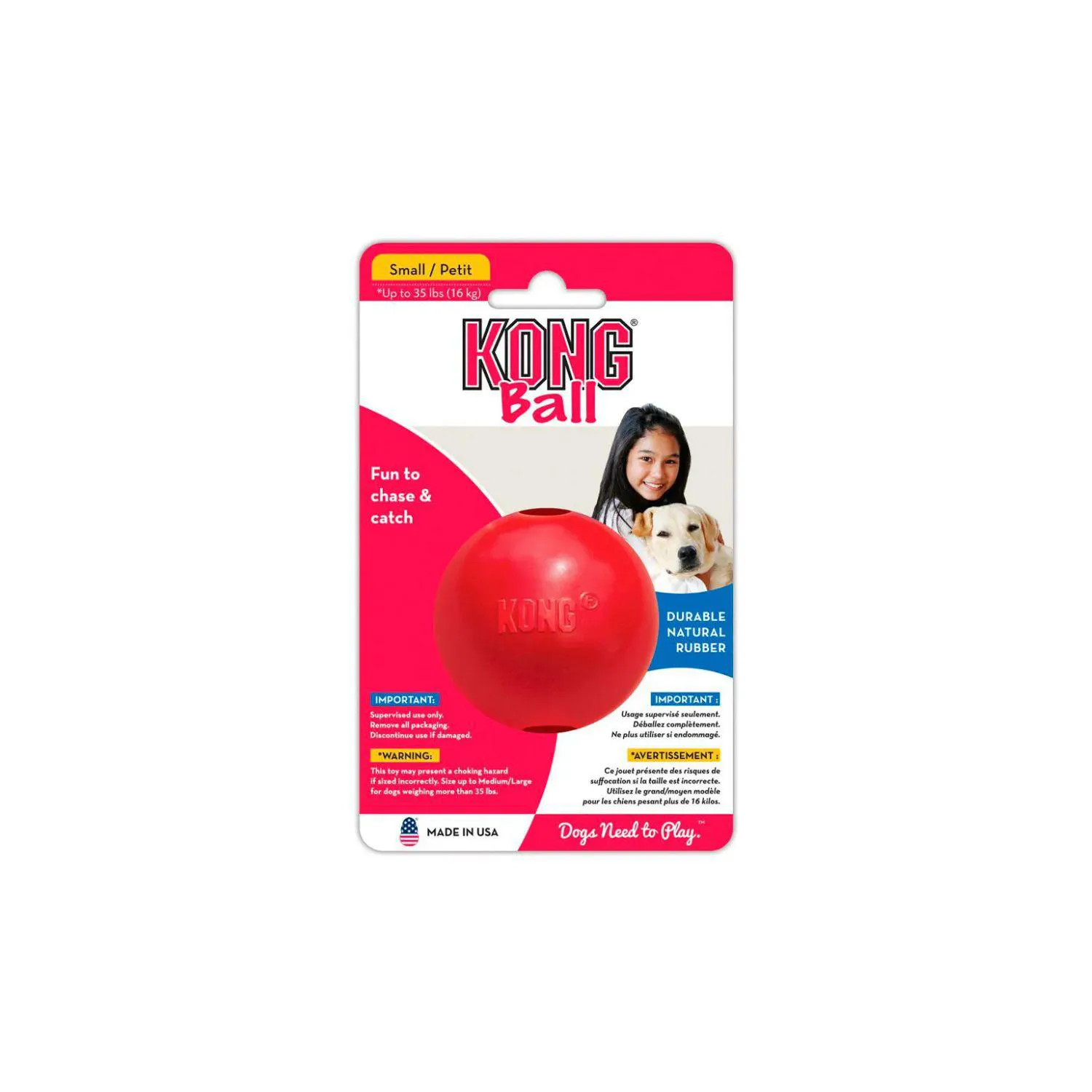 Kong Perro Caucho Classic Pelota Small