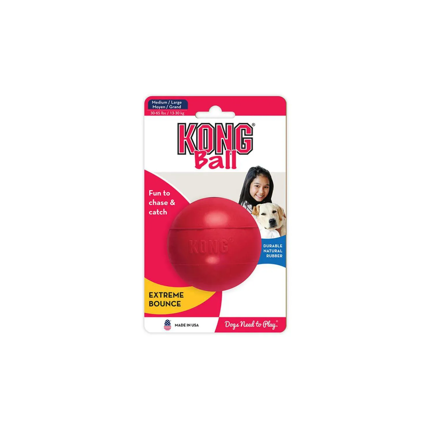 Kong Perro Caucho Classic Pelota Medium-Large