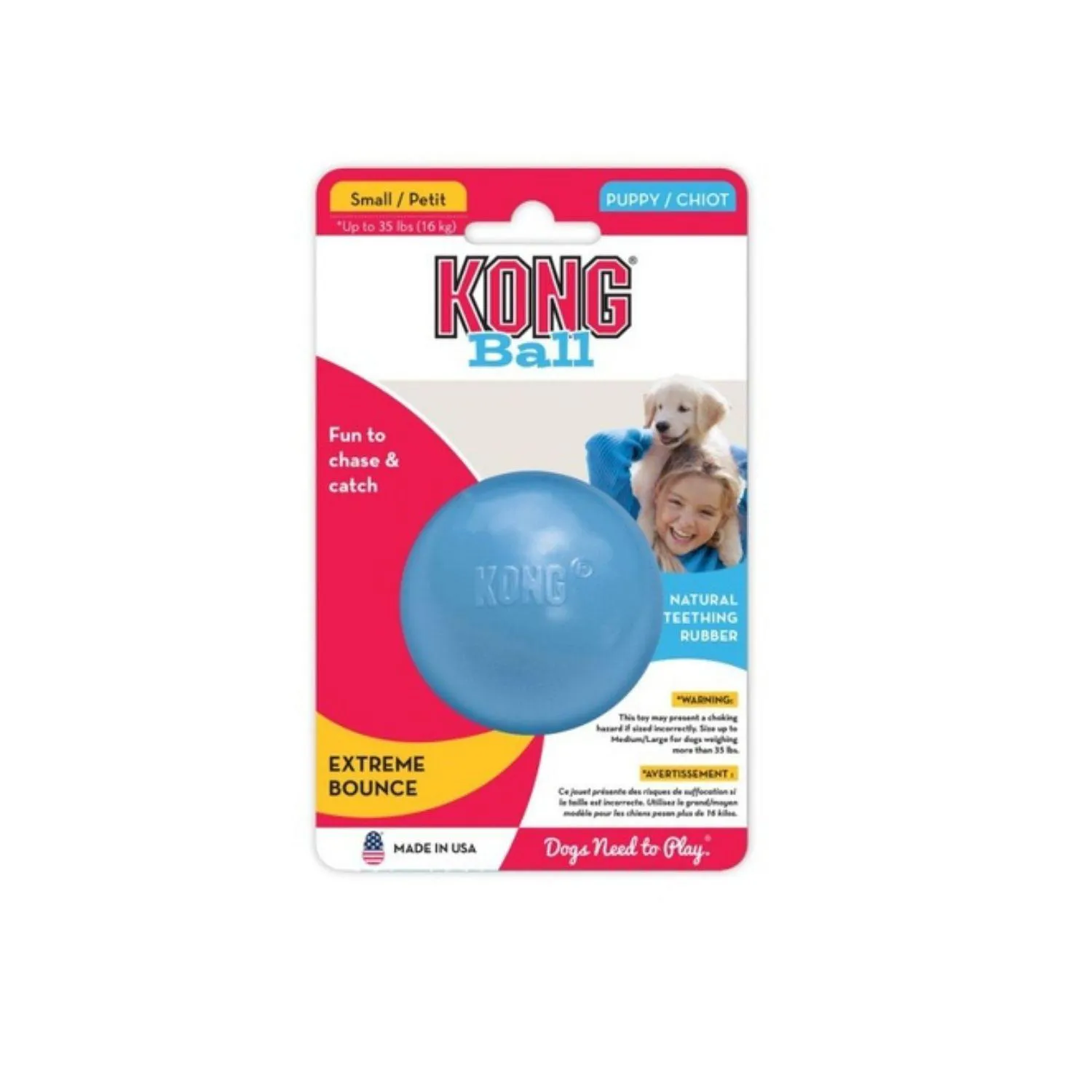 Kong Perro Caucho Puppy Pelota Small