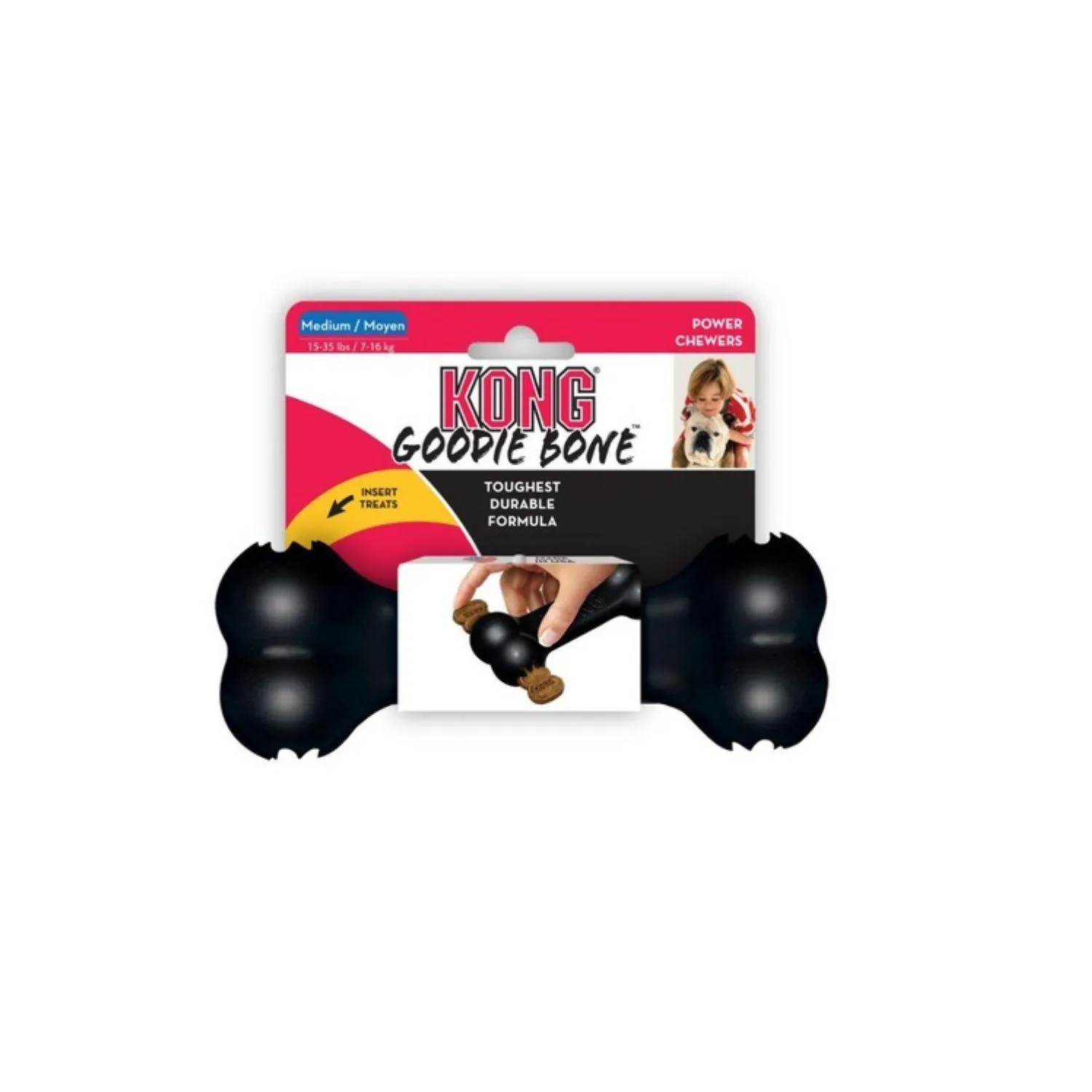 Kong Perro Caucho Extreme Hueso Small- Medium