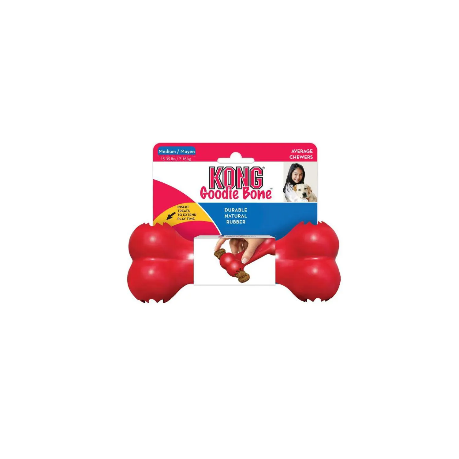 Kong Perro Caucho Classic Hueso Medium