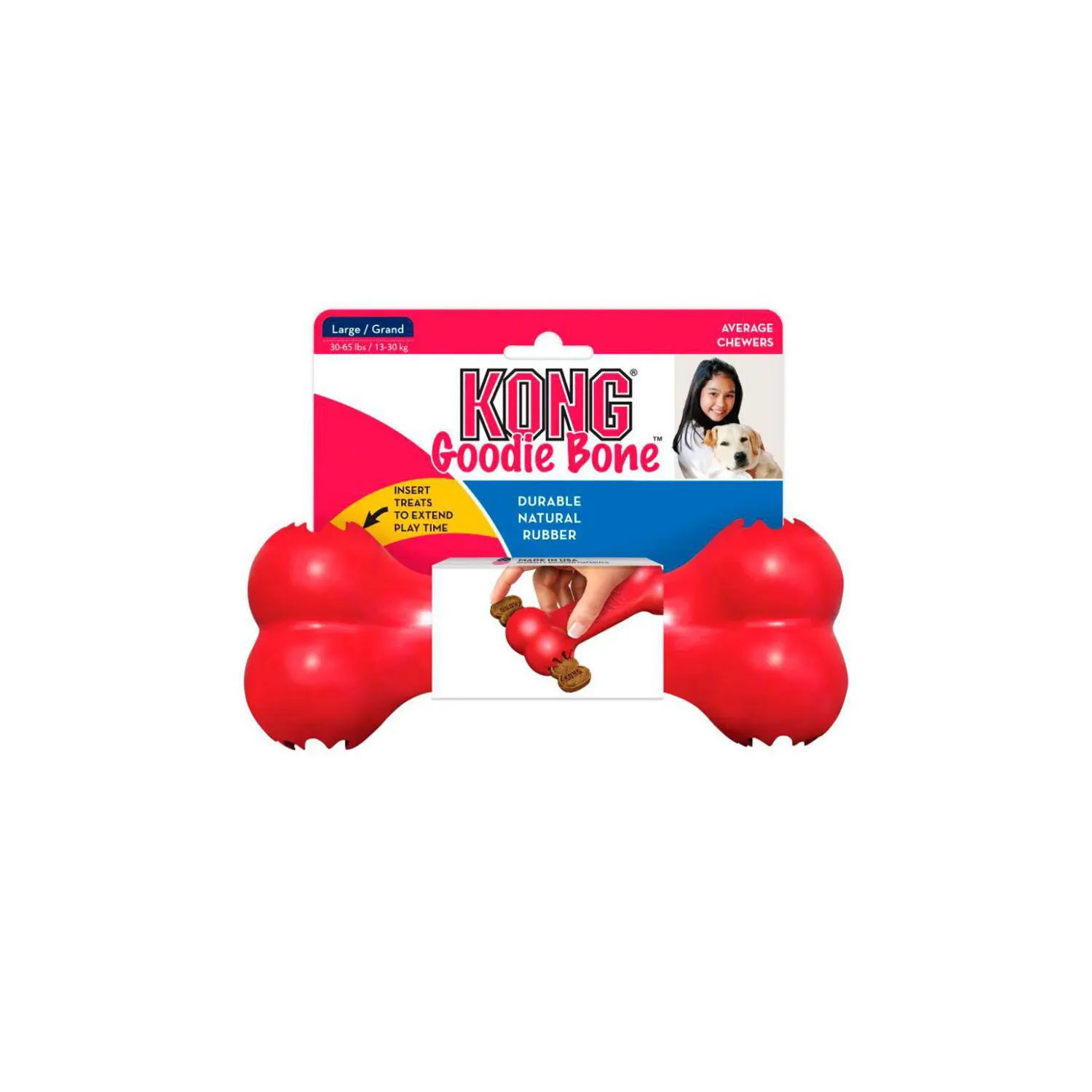 Kong Perro Caucho Classic Hueso Large