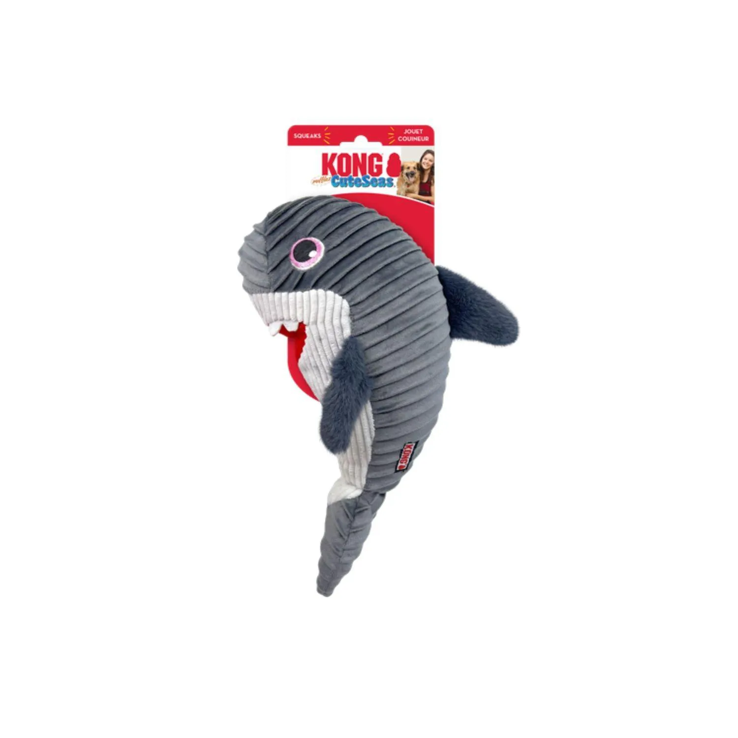 Kong Perro Peluche Cuteseas Rufflez Tiburon M-L