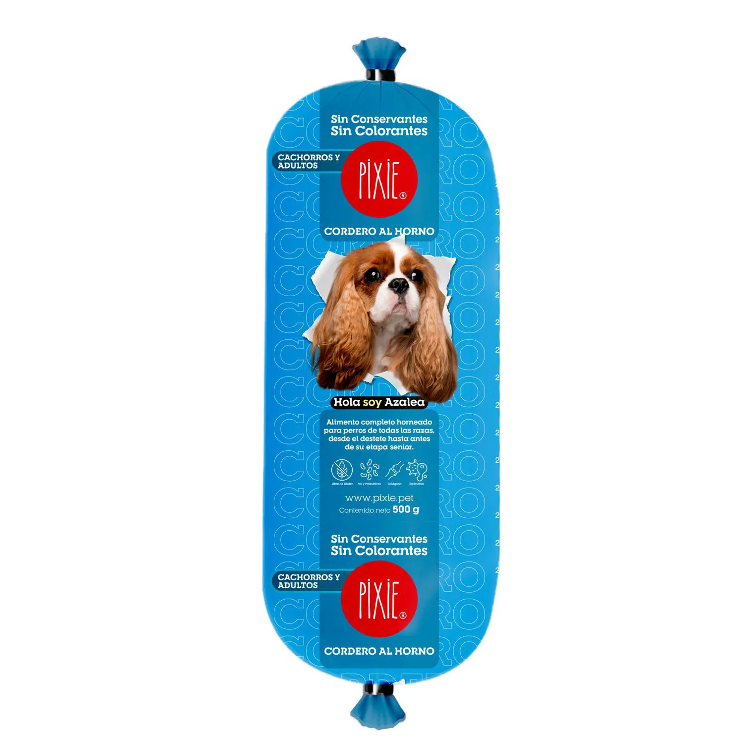 Comida Completo Congelado Para Perro Pixie Sabor A Cordero 500gr