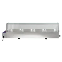 Baño Maria Electrico con Cubierta de Vidrio 4 Puestos