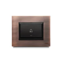 Pulsador Timbre Cobre Negro