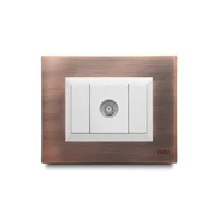 Toma Tv Coaxial Cobre Blanco