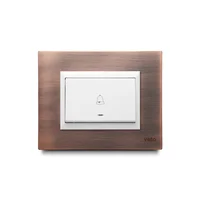 Pulsador Timbre Cobre Blanco