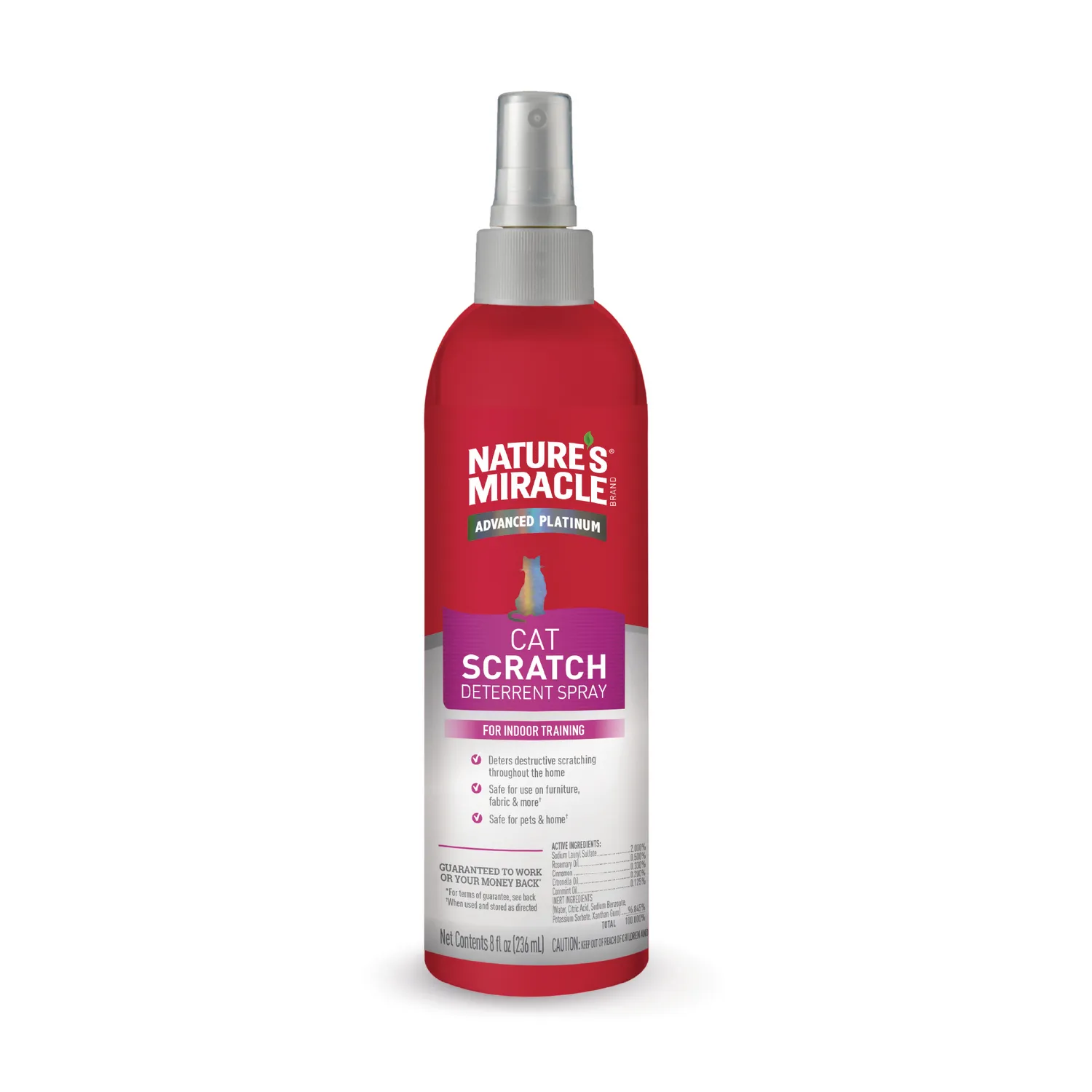 Spray Antiarañazos para Gato Natural Miracle 80oz