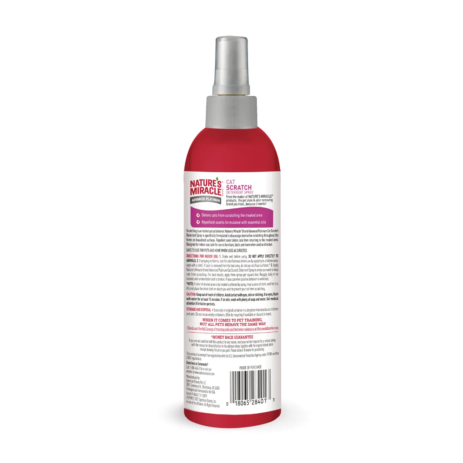 Spray Antiarañazos para Gato Natural Miracle 80oz 3